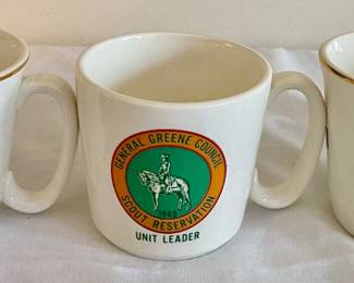 VINTAGE BOY SCOUT LEADER MUGS
