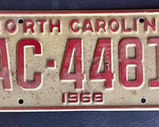 1968 NC Tag