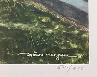 FRAMED/MATTED/SIGNED/NUMBERED "GRANDFATHER MOUNTAIN" by WILLIAM MANGUM 569/950