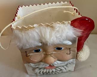VINTAGE SANTA VASE