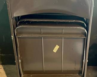 Set/4 LYONS Metal Folding Chairs