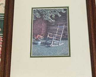 SMALL FRAMED/MATTED/SIGNED BOB TIMBERLAKE PRINT
