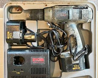 RYOBI 12V Cordless Drill In Case