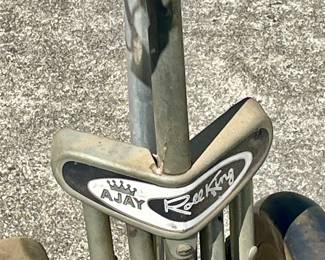 Vintage Ajay Roll King Golf Bag Cart
