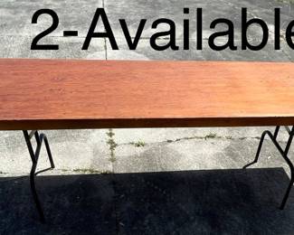 Sturdy, Well Built 9’ Buffet Table