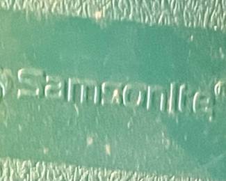 SAMSONITE CARD TABLE, 4 CHAIRS