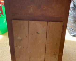 Vintage Cabinet - Door needs to be remounted.