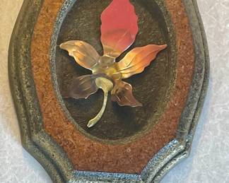 VINTAGE BRASS ART PLAQUES
