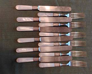 Mother of Pearl Knives, Forks