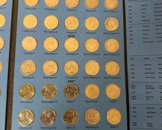 Lot #41 Decade of U.S. Quarters Collection 1999–2009 – State Quarter Deluxe Folder + 2009 Territories Set