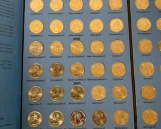 Lot #41 Decade of U.S. Quarters Collection 1999–2009 – State Quarter Deluxe Folder + 2009 Territories Set