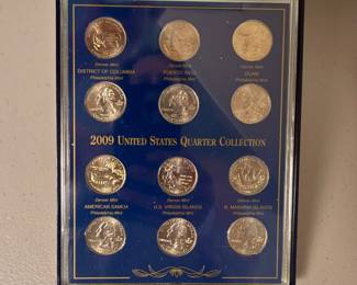 Lot #41 Decade of U.S. Quarters Collection 1999–2009 – State Quarter Deluxe Folder + 2009 Territories Set