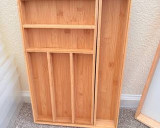 Lot #54 Huge Storage & Organization Lot – Hangers, Bins, Flatware Organizers, Wood Crates, Closet & Kitchen Storage Bundle