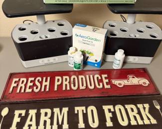Pot Slow Cookers, Rice Cooker, Stainless Flatware, Melamine Plates & Bulk Plastic Utensils Time left: 4d, 21h, 18m Wednesday 7:02 PM $5.00 0 bids Lot #6 ndoor Hydroponic Garden Systems – AeroGarden Kits, Grow Lights, Plant Food & Farmhouse Kitchen Signs “Fresh Produce” “Far Lot #6 ndoor Hydroponic Garden Systems – AeroGarden Kits, Grow Lights, Plant Food & Farmhouse Kitchen Signs “Fresh Produce” “Far