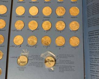 Lot #41 Decade of U.S. Quarters Collection 1999–2009 – State Quarter Deluxe Folder + 2009 Territories Set