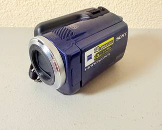 Lot #34 Sony Handycam Camcorder – Digital Video Camera 60x Zoom, Portable Video Recorder, Vintage Sony Electronics