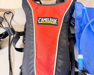 Lot #40 Outdoor Gear Lot – CamelBak Hydration Pack, Headlamp, Hand Warmers, Waterproof Case, Camping & Hiking Bundle
