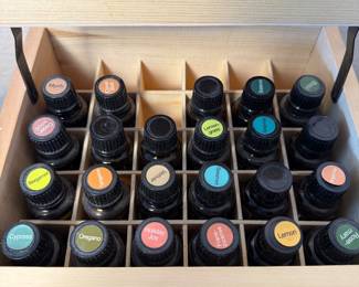 Lot #30 doTERRA Essential Oils Lot w/ Wooden Storage Box, On Guard, Intro Kit, Supplements & Wellness Products