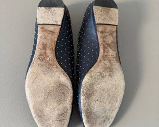 Lot #48 Chloé Designer Ballet Flats – Scalloped Edge Leather Shoes, Luxury Women’s Flats, Classic Parisian Style