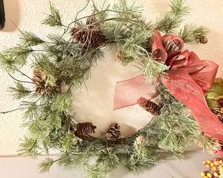 Lot #10 Huge Floral & Home Décor Lot – Faux Wreaths, Greenery, Decorative Tree, Seasonal Arrangements, Farmhouse Holiday Decor