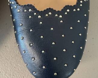 Lot #48 Chloé Designer Ballet Flats – Scalloped Edge Leather Shoes, Luxury Women’s Flats, Classic Parisian Style