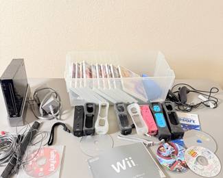 Lot #36 Nintendo Wii Console Bundle – Games, Controllers, Wii Remotes, Nunchuks & Accessories, Complete Gaming Lot