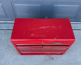 Lot #31 Husky Tool Chest – Red Metal Tool Box, Multi-Drawer Storage Cabinet, Garage Workshop Organizer