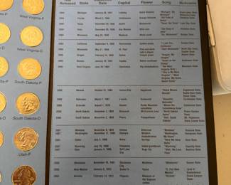 Lot #41 Decade of U.S. Quarters Collection 1999–2009 – State Quarter Deluxe Folder + 2009 Territories Set