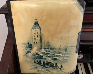 Antique celluloid photo album - no photos