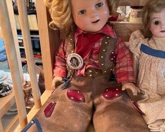 Shirley Temple "Texas Ranger" doll - original clothes and pin