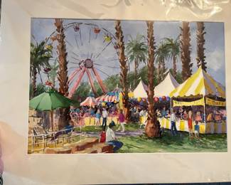Original watercolour "Date Festival" Pien Ellis