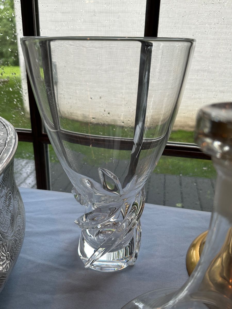 Steuben crystal vase