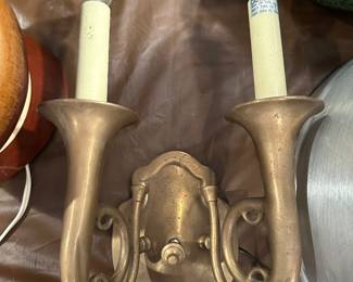 Brass sconce