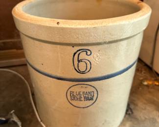 6 gallon Blue Band crock