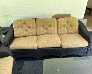 Rattan sofa