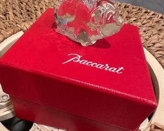 Baccarat crystal pig