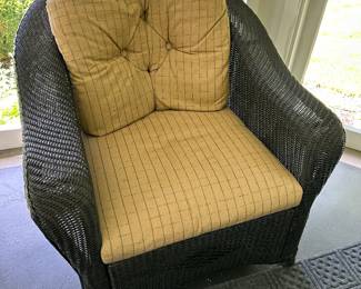 Rattan armchair