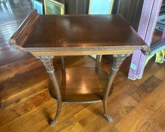 Wood side table....