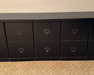 Ballard Designs file cabinetry with top....