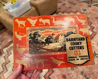 Vintage barnyard cookie cutters
