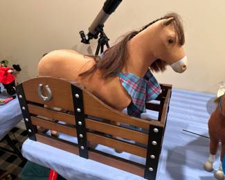 American Girl Doll horse with stable