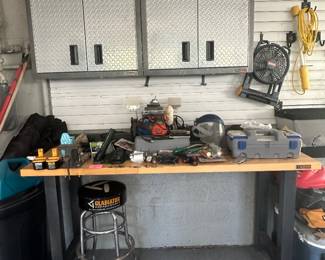 Garage cabinetry and work table