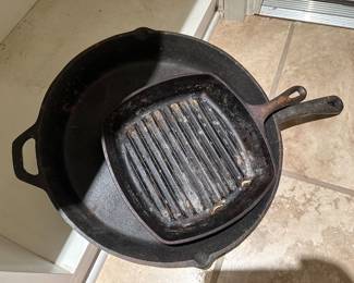 Cast iron pans