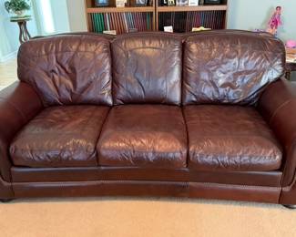 Havertys 100% true leather sofa 