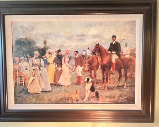 Francisco Miralles Y Galup (Spanish, 1848-1901) - "The Polo Match"