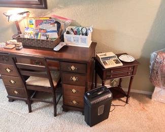 Solid wood MCM writing desk