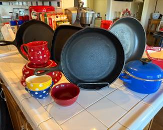 Cast Iron Skillets in several sizes including square 