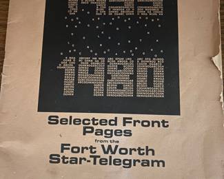 Print pages of the Star Telegram from 1955 to 1980