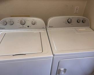 Whirlpool washer and dryer
