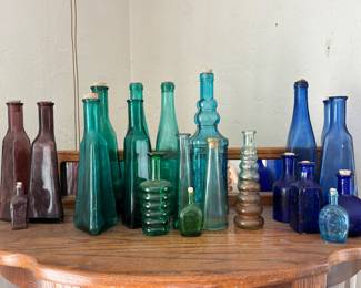 Color glass bottles